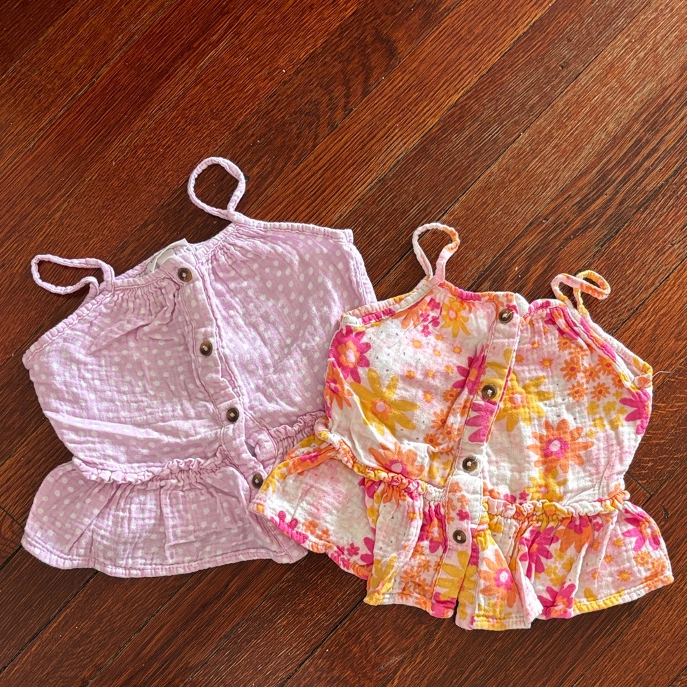 Cat & Jack Pink and Floral Kids Tops